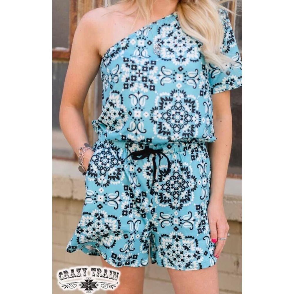 Crazy Train Romper Large (worn Once/ Great Shape)